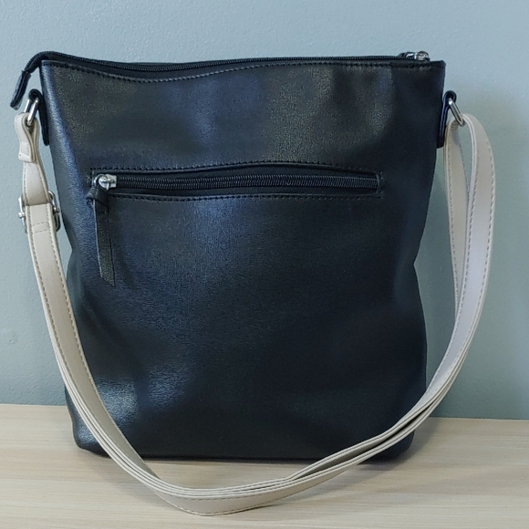 Chic Two-Tone Shoulder/Crossbody Bag - Picture 2 of 5